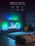 Govee RGBIC TV Light Bars, 38cm WiFi TV Backlight with Double Light Beads, Smart Lighting with Multiple Placement Options Suitable for 45-70inch Television, Work with Alexa and Google Assistant, Black