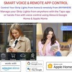 Tapo Smart LED Strip Light, 2x5m, Wi-Fi App Control RGBW Multicolour LED Light Strips, PU Coating, Works with Alexa & Apple HomeKit, Suitable for TV Kitchen DIY LED Lights for Bedroom (Tapo L930-10)