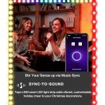 Tapo Smart LED Strip Light, 2x5m, Wi-Fi App Control RGBW Multicolour LED Light Strips, PU Coating, Works with Alexa & Apple HomeKit, Suitable for TV Kitchen DIY LED Lights for Bedroom (Tapo L930-10)