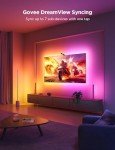 Govee TV Backlight 3 Lite with Fish-Eye Correction Function Sync to 55-65 Inch TVs, 3.6m RGBICW Wi-Fi TV LED Backlight with Camera, 4 Colours in 1 Lamp Bead, Voice and APP Control, Adapter