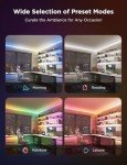 Govee COB LED Strip Light Pro, Smart Strip Light Compatible with Alexa, Google Assistant and Matter, RGBICW Light with Warm White, Color Changing Light Strip, LED Lights for Bedroom, Cabinet, 3m