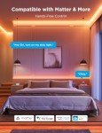 Govee COB LED Strip Light Pro, Smart Strip Light Compatible with Alexa, Google Assistant and Matter, RGBICW Light with Warm White, Color Changing Light Strip, LED Lights for Bedroom, Cabinet, 3m