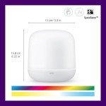 WiZ Smart LED Hero Colour Portable Table Lamp [UK Plug], Connected WiFi Works with Alexa, Google Assistant & HomeKit, App Control for Livingroom, Bedroom, Dining Room, Energy Monitoring