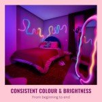 WiZ Smart Flex LED Strip Light, 5m, 16 Million Colours, Dynamic Light Scenes, Connects to Your Wi-Fi, Voice/App Control, Works with Google Home, Alexa and HomeKit, LED Lights - Bedroom, Living Room