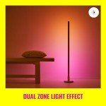 WiZ Smart LED Floor Lamp, Colour Dual Zone Light [UK Plug],Connected WiFi Works with Alexa, Google Assistant & HomeKit, App Control for Livingroom, Bedroom, Dining Room, Energy Monitoring