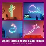 WiZ Smart Flex LED Strip Light, 5m, 16 Million Colours, Dynamic Light Scenes, Connects to Your Wi-Fi, Voice/App Control, Works with Google Home, Alexa and HomeKit, LED Lights - Bedroom, Living Room