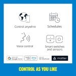 WiZ RGBIC Smart LED Fairy Light with Music Sync, 160 LEDs, 16 Million Colours, 8 Light Zones, Connects to WiFi, Voice/app Control, Works with Google Home, Alexa, LED Lights for Bedroom, Living Room