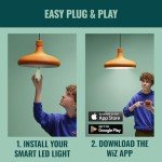 WiZ RGBIC Smart LED Fairy Light with Music Sync, 160 LEDs, 16 Million Colours, 8 Light Zones, Connects to WiFi, Voice/app Control, Works with Google Home, Alexa, LED Lights for Bedroom, Living Room