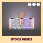WiZ RGBIC Smart LED Fairy Light with Music Sync, 160 LEDs, 16 Million Colours, 8 Light Zones, Connects to WiFi, Voice/app Control, Works with Google Home, Alexa, LED Lights for Bedroom, Living Room