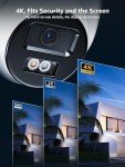 ANNKE C800 8MP 4K Ultra HD Outdoor PoE Security Camera, Smart Human/Vehicle Detection, Smart Dual Light, Built-in MicroSD Card Slot for 24/7 Audio Recording