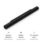 Sonos Arc Ultra Soundbar with Dolby Atmos and Voice Control - 9.1.4 Surround Sound for TV and Music - Black