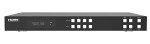 FOURKAY 4x4 4K over Cat6/7 Ethernet Matrix Switch with 4 Receivers. HDBasT. 150m range. 4K -> 1080p downscaling. Audio Extraction. 1U rack mountable.
