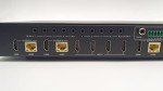FOURKAY 4x4 4K over Cat6/7 Ethernet Matrix Switch with 4 Receivers. HDBasT. 150m range. 4K -> 1080p downscaling. Audio Extraction. 1U rack mountable.
