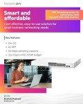 HPE Networking Instant On Switch Series 1830 24-Port Gb Smart-managed Layer 2 Ethernet Switch with PoE | 24x 1G | 2x SFP | 12x CL4 PoE (195W) | Fan-less | UK Cord (JL813A#ACC)