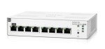 Aruba a Hewlett Packard Enterprise Instant On Switch Series 1830 - Intelligently Managed Layer 2 Ethernet Switch with 8-Port Gb | 8x 1G | Fanless | EU Cable (JL810A#ABB)