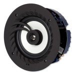Lithe Audio IP44 All-in-One Bluetooth Ceiling Speaker (03210), 50W RMS Class D Amplifier Built-In, Voice Control, Single Room Solution Perfect for Bathrooms, Bedrooms & Kitchens