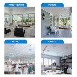 Acoustic Audio CSic83 in Ceiling 8" Speaker Pair 3 Way Home Theater Speakers