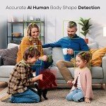 【Work with Alexa】SANNCE Wireless CCTV Camera System, 8CH 5MP NVR, 4X 3.0MP Outdoor Security IP Cameras with P2P, One-Way Audio, Dual WiFi System, Human AI Motion Detection(1TB Hard Disk Pre-install)