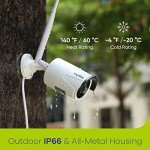 【Work with Alexa】SANNCE Wireless CCTV Camera System, 8CH 5MP NVR, 4X 3.0MP Outdoor Security IP Cameras with P2P, One-Way Audio, Dual WiFi System, Human AI Motion Detection(1TB Hard Disk Pre-install)