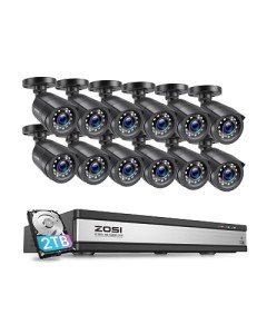ZOSI 16CH 1080P Security Camera System with DVR
