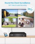 ZOSI 4K PoE Security Camera System with NVR