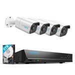 Reolink 4K PoE Security Camera System, 4-Pack