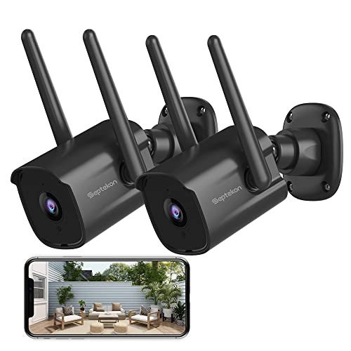 Wireless 2-Pack Outdoor Security Cameras with Night Vision