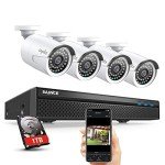SANNCE 8CH 4K PoE CCTV System with Cameras