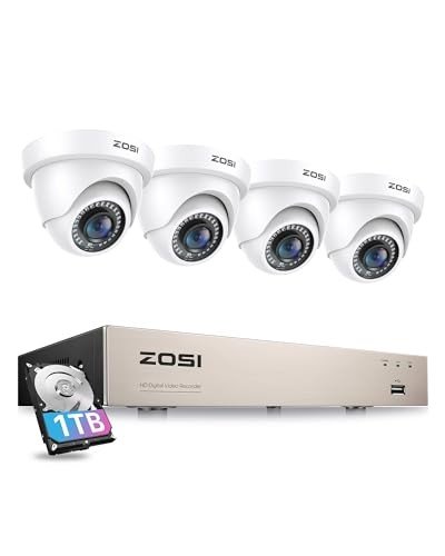 ZOSI 8-Channel 1080P Security Camera System