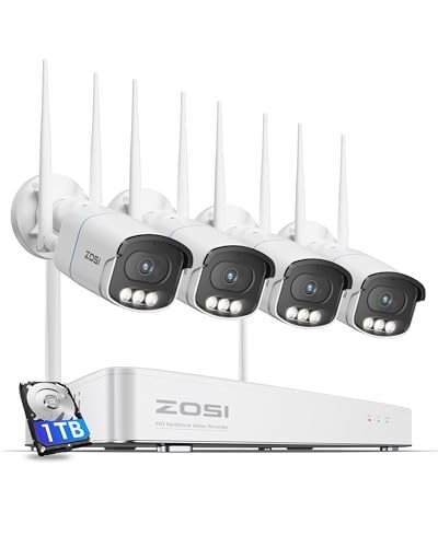 ZOSI 4K Wireless Security Camera System with NVR