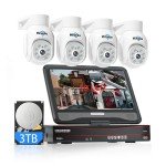 Hiseeu 5MP PoE PTZ Security Camera System