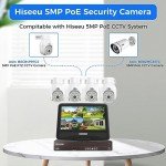 Hiseeu 5MP PoE PTZ Security Camera System