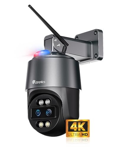 4K Outdoor Security Camera with Dual-Lens Zoom