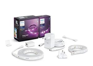 Philips Hue White and Colour Ambiance LED Smart Lightstrip [2 m + 1 m Extension], with Bluetooth, Works with Alexa, Google Assistant and Apple Homekit, One Colour