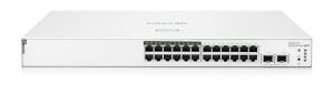 Aruba Instant On 1830 24-Port Gb Smart-Managed Layer 2 Switch with PoE | 24x 1G | 2X SFP | 12x CL4 PoE (195W) | Fanless | EU Cable (JL813A#ABB)