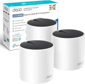 TP-Link Deco X55 Mesh Wi-Fi 6 System Pack of 3