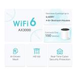 TP-Link Deco X55 Mesh Wi-Fi 6 System Pack of 3