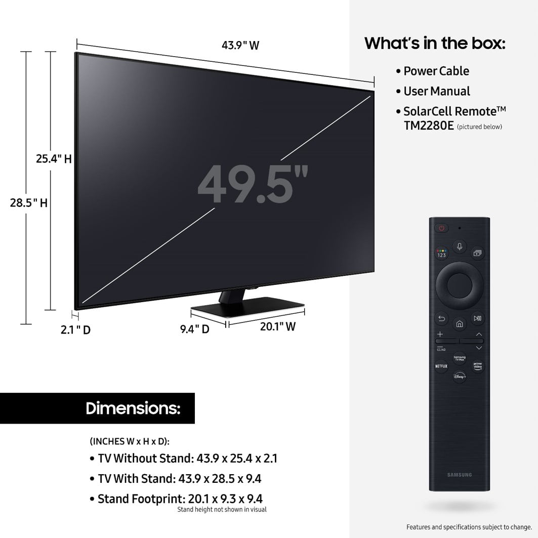 Samsung 50" QLED 4K Smart TV with Alexa