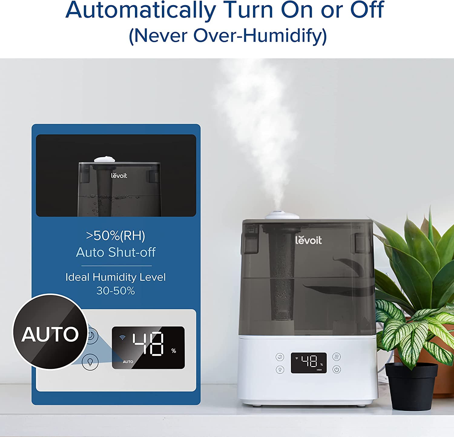 Levoit Smart Humidifier with Nightlight - 6L