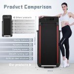 Sperax 3-in-1 Folding Treadmill in Black/Red