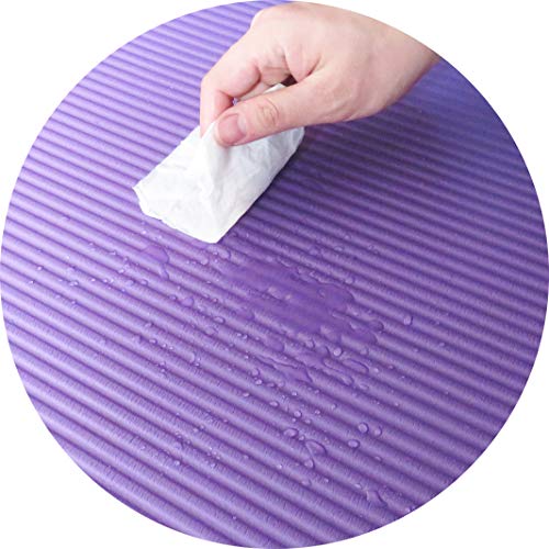 Purple Anti-Tear Yoga Mat with Carrying Strap