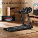 Cursor Fitness Folding Treadmill with Pulse Sensor, 2.5HP