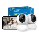 Tapo 2K Indoor Camera with Night Vision - 2 Pack