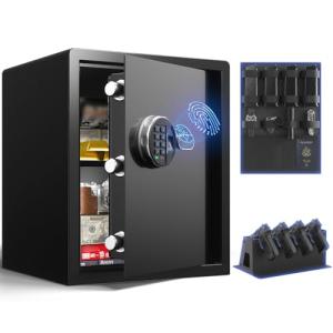 Grimtron Biometric Fingerprint Safe with Keypad