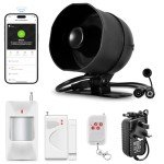 Wireless Alarm System with 120dB Siren & Sensors
