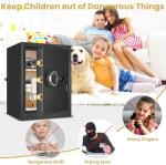 Large Fireproof Waterproof Safe Box with LED Light