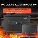 Goldenkey Fireproof Safe for Documents and Valuables