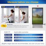 Beautysaid One Way Window Film Privacy, Heat-Reflective Mirror Film with UV Sun Blocker, Privacy Window Tint Film for Glass Doors Home Office with Tools（Silver, 44.5 x 400cm)
