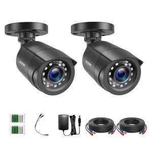 ZOSI 2-Pack 1080P Outdoor Security Cameras