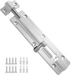 Gate Lock Stainless Steel, for Garage, Barn or Shed Doors (6inch 1pcs)